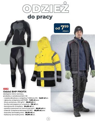 Odzież BHP PROFIX - kurtka ostrzegawcza ocieplana promocja w PSB Mrówka