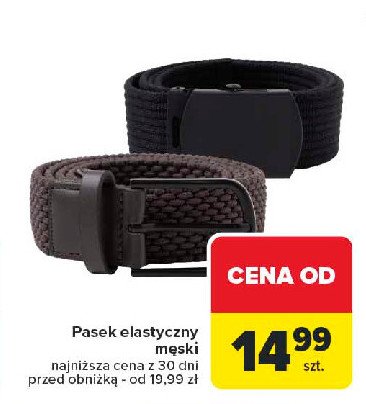 Pasek elastyczny męski promocja w Carrefour