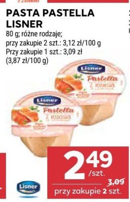 Pasta Pastella Lisner promocja w Stokrotka