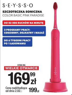 Szczoteczka soniczna COLOR BASIC PINK PARADISE promocja w RTV EURO AGD
