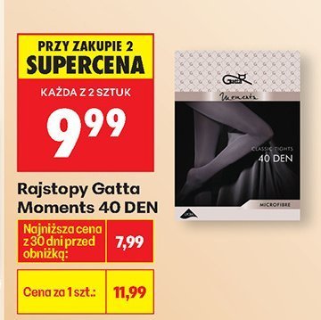 Rajstopy Gatta Moments 40 DEN promocja w Biedronka