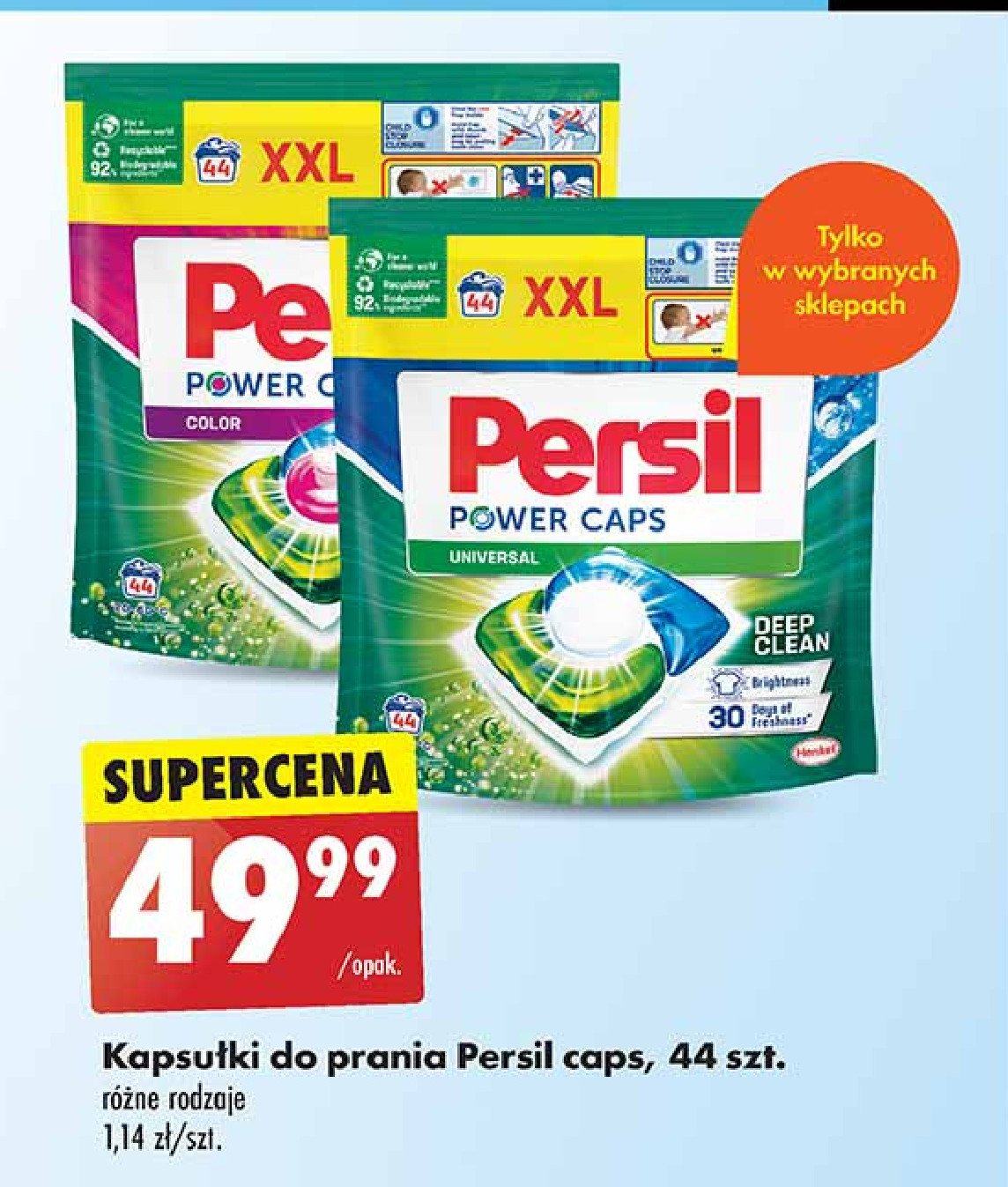 Kapsułki do prania universal PERSIL POWER CAPS promocja