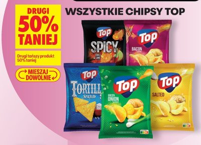 Chipsy Top Spicy Chili & Lime promocja w Biedronka