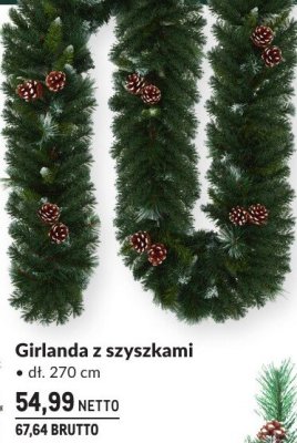 Girlanda z szyszkami 270 cm promocja w Makro