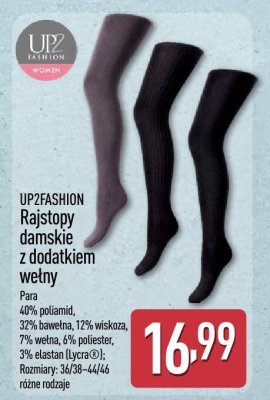 Rajstopy damskie z dodatkiem wełny UP2FASHION promocja w Aldi