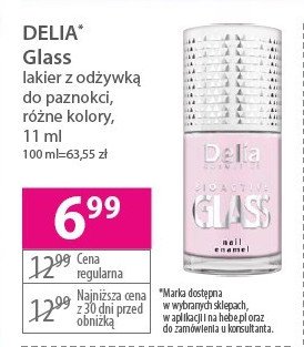 Lakier do paznokci 01 alice DELIA BIOACTIVE GLASS promocja