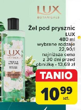 Żel pod prysznic freesia & aloe vera Lux botanicals promocja w Carrefour Market