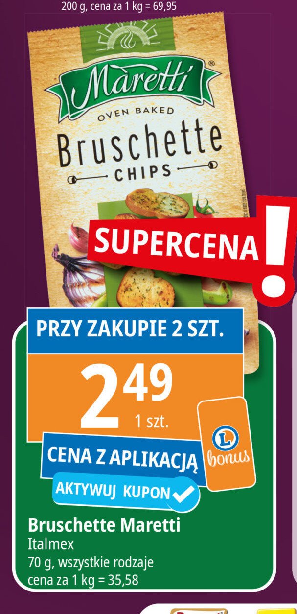 Bruszetta mix warzyw Maretti bruschette promocja w Leclerc