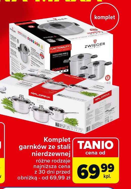 Komplet garnków kompact Zwieger promocja