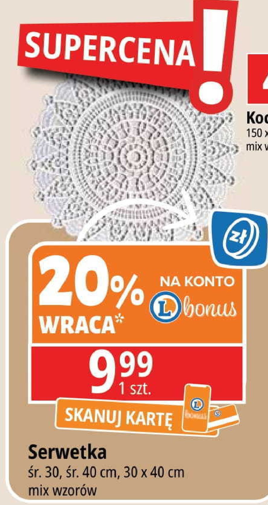 Serwetka 30 x 40 cm promocja