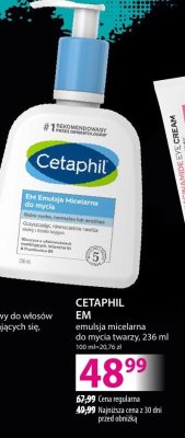 Emulsja micelarna CETAPHIL EM do mycia twarzy promocja w Hebe