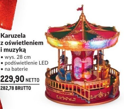 Karuzela z oświetleniem i muzyką promocja w Makro