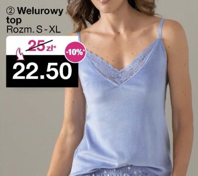 Welurowy top Rozm. S-XL promocja w Woolworth