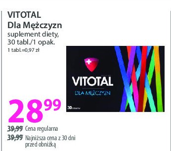 Tabletki Vitotal dla mężczyzn promocja w Hebe