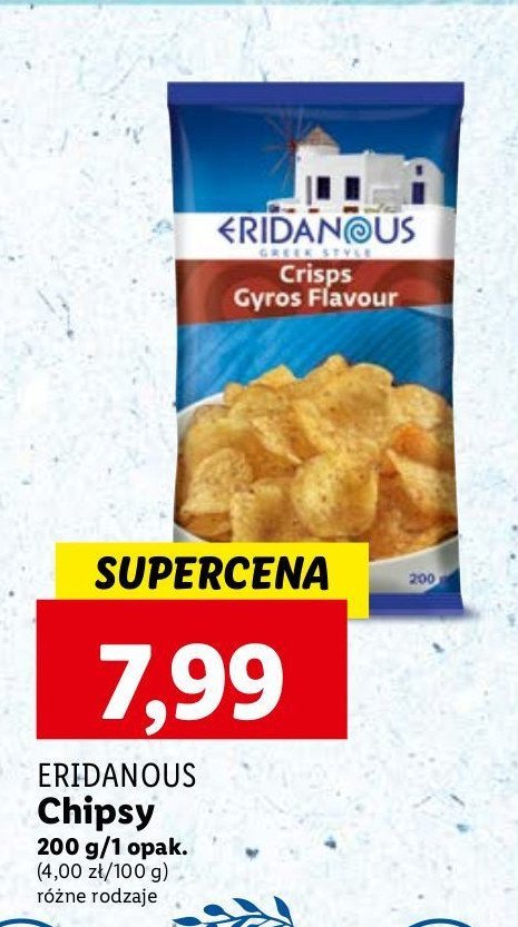 Chipsy gyros flavour Eridanous promocja