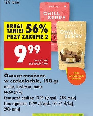 Banan mrożony Chill berry promocja w Biedronka