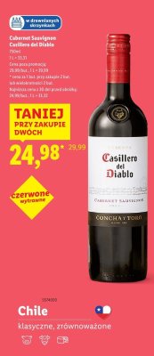 Wino Cabernet Sauvignon 750 ml Casillero del Diablo promocja