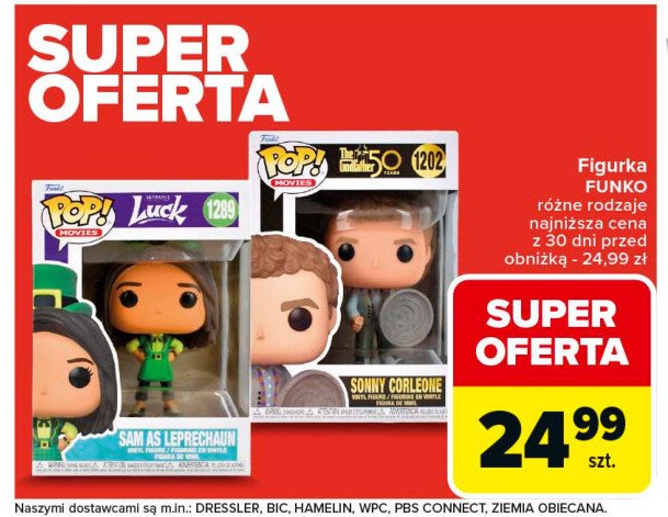 Figurka sam as leperchaun Funko pop! promocja w Carrefour Market