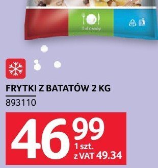 Frytki z batatów 2 kg promocja w Selgros