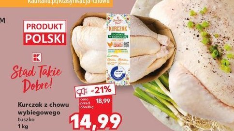Kurczak z chowu wybiegowego K-classic st膮d takie dobre! promocja