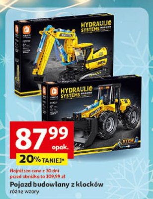 Klocki Pojazd budowlany z klocków różne wzory promocja w Auchan