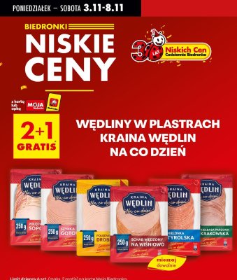 Mielonka tyrolska 2+1 gratis promocja w Biedronka