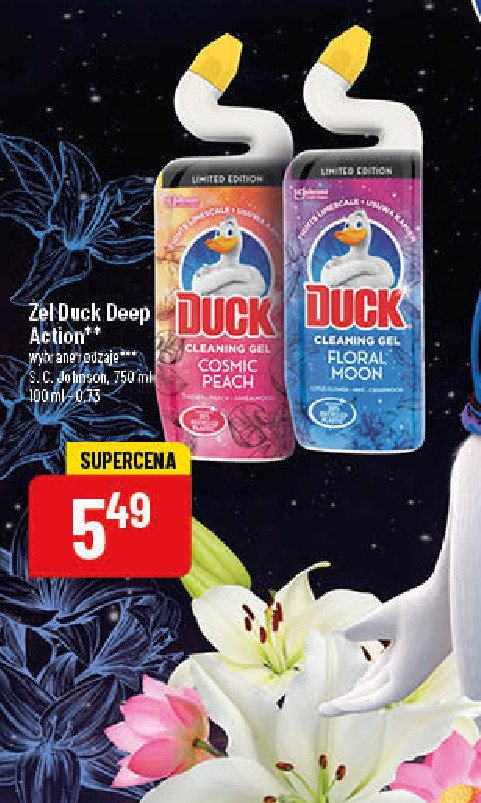 Żel do wc cosmic peach Duck deep action gel promocja