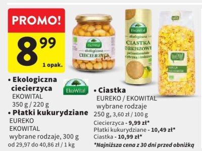 Ekologiczna ciecierzyca EKOWITAL promocja w Intermarche