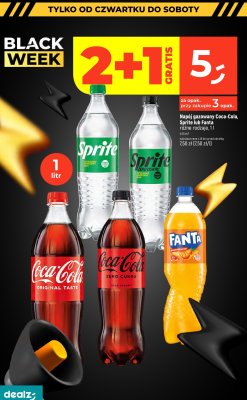 Napój gazowany Fanta 1l promocja w Dealz