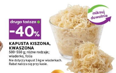 Kapusta kiszona, kwaszona, różne rodzaje promocja w Stokrotka
