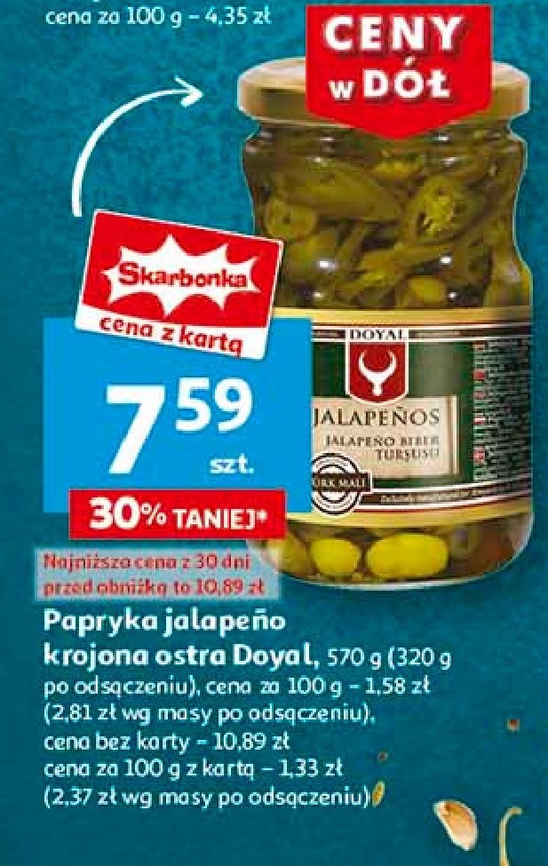 Papryka chili jalapeno ostra Doyal promocja w Auchan