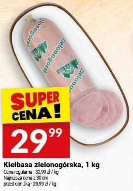 Kiełbasa zielonogórska, 1 kg promocja w Twój Market