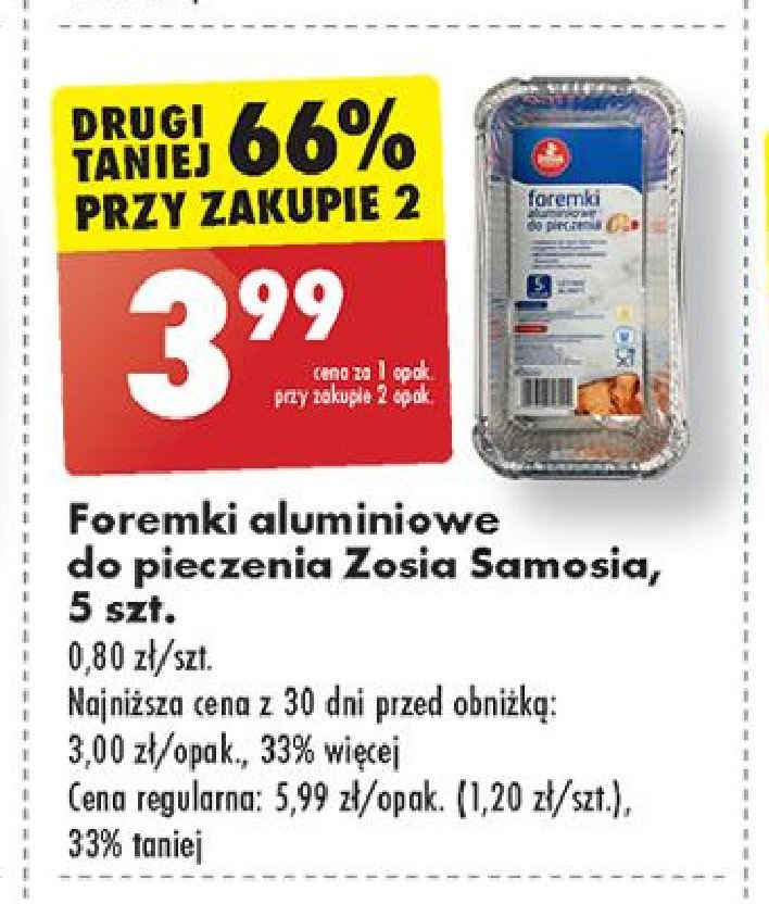 Foremki do keksu Zosia samosia promocja