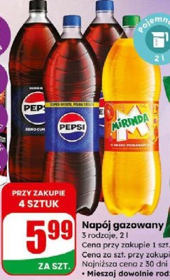 Napój gazowany 2 l promocja w Dino
