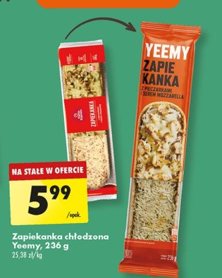 Zapiekanka z pieczarkami i serem mozzarella Yeemy promocja