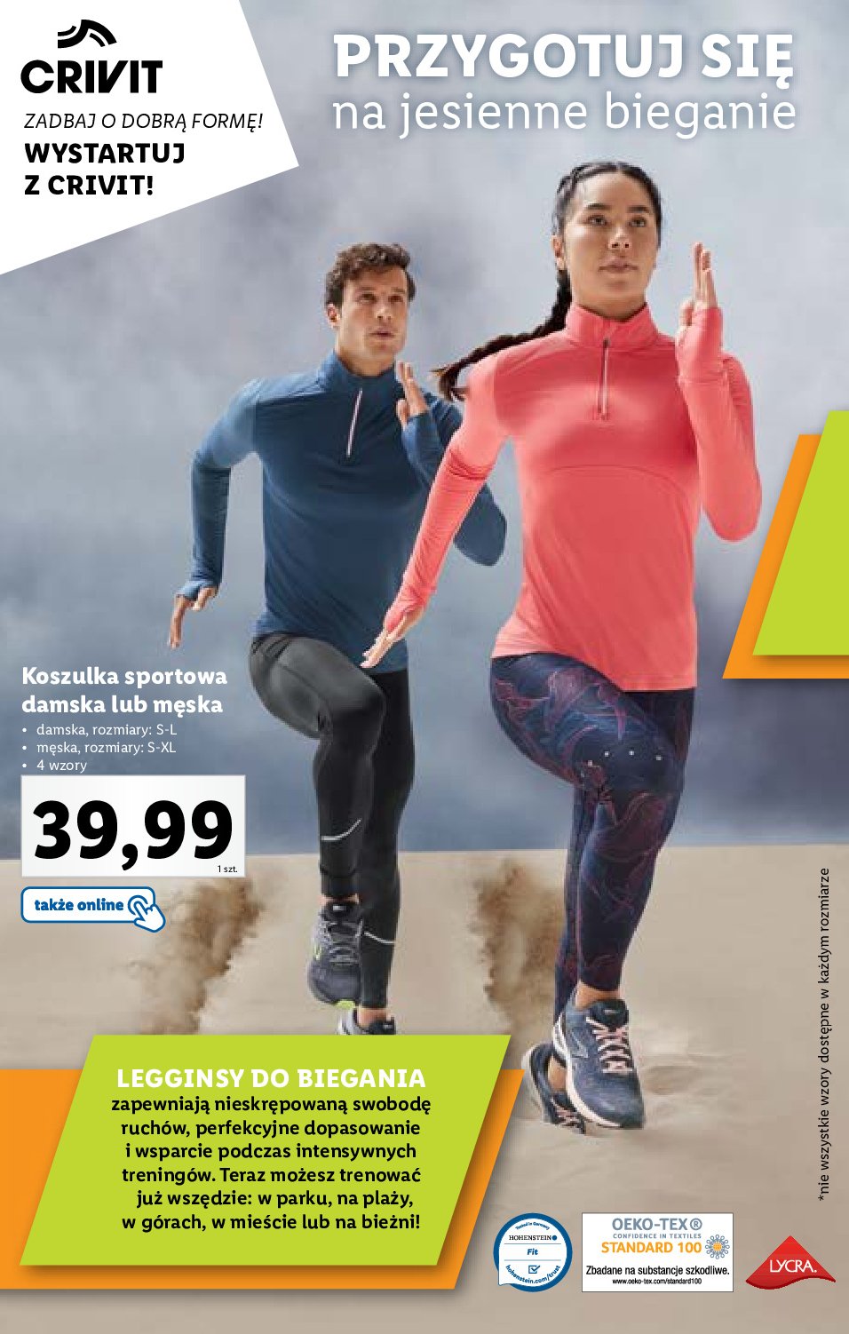 Koszulka sportowa m臋ska Crivit promocja