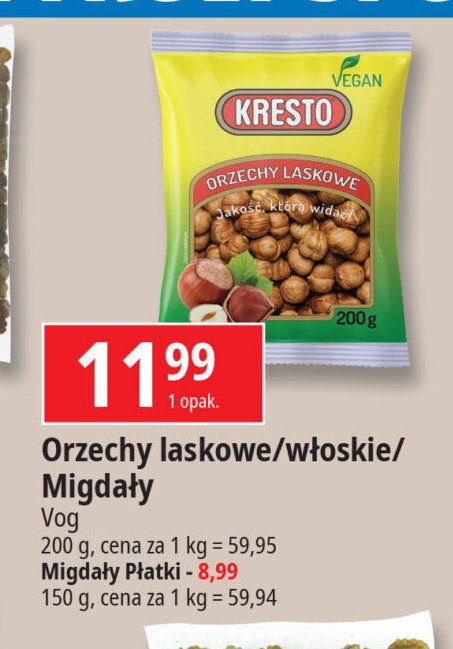 Orzechy laskowe Kresto promocja