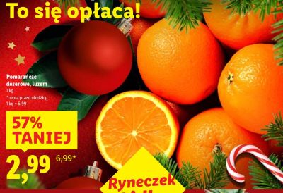 Pomarańcze deserowe luzem promocja w Lidl
