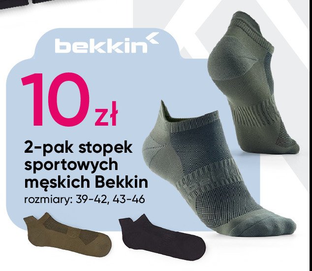 Stopki sportowe męskie 43-46 Bekkin promocja