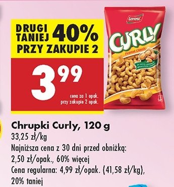 Chrupki Lorenz curly promocja w Biedronka