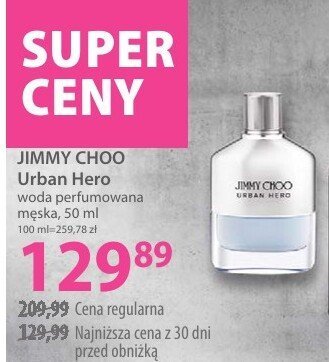 Woda perfumowana JIMMY CHOO Urban Hero męska promocja w Hebe