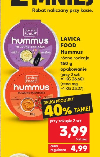 Hummus suszone pomidory promocja