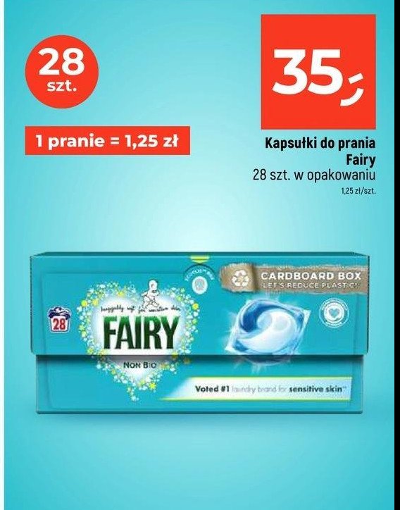 Kapsułki do prania sensitive Fairy promocja