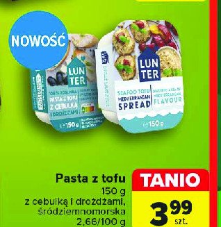 Pasta z tofu śródziemnomorska Lunter promocja