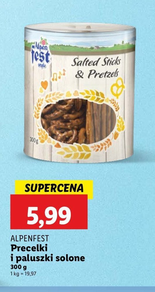 Precelki i paluszki Alpen fest promocja