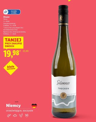 Wino Silvaner Trocken 750 ml promocja