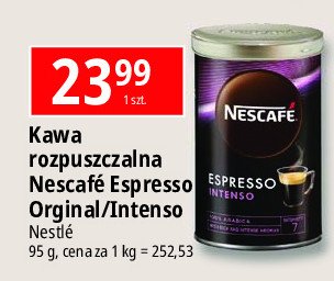 Kawa Nescafe gold espresso intenso promocja