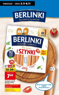 Parówki z szynki  promocja w Biedronka