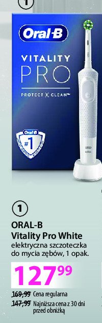 Szczoteczka do zębów white Oral-b vitality pro promocja w Hebe