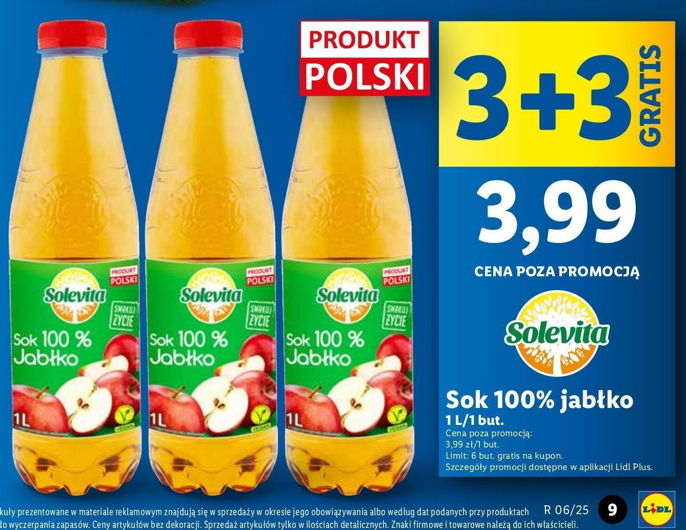 Sok jabłkowy 100 % Solevita promocja